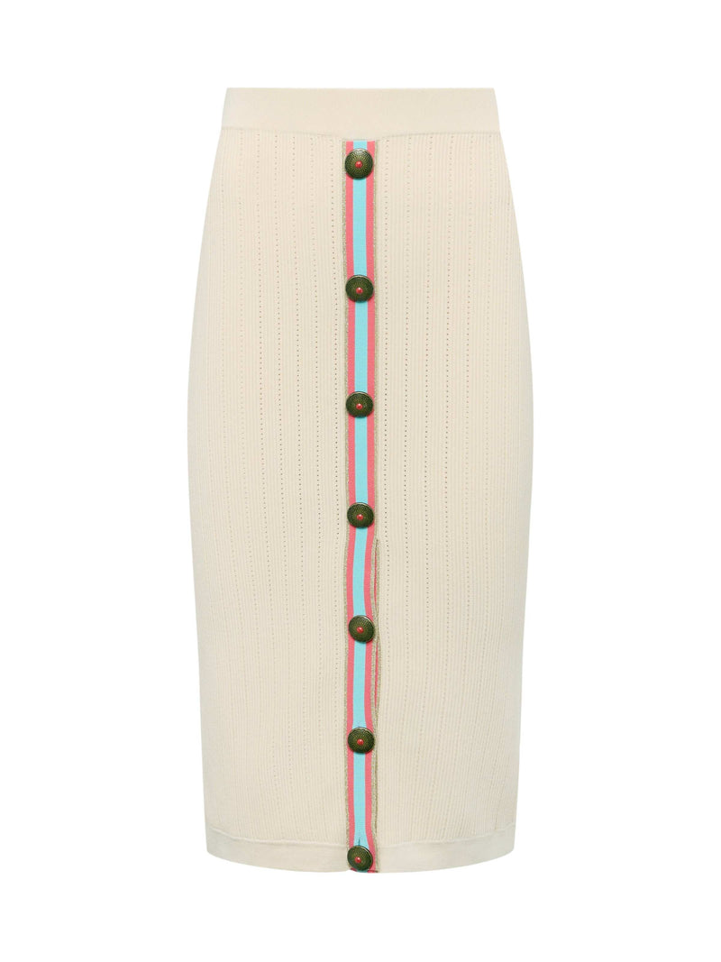 Melania Pointelle Knit Skirt