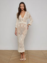 Dovie Pointelle Knit Dress